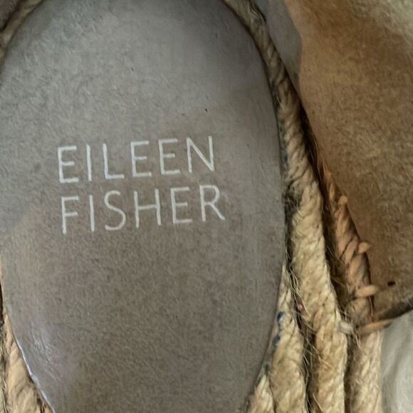 Eileen Fisher Coy Espadrilles Pewter Size 6.5 - Picture 7 of 7